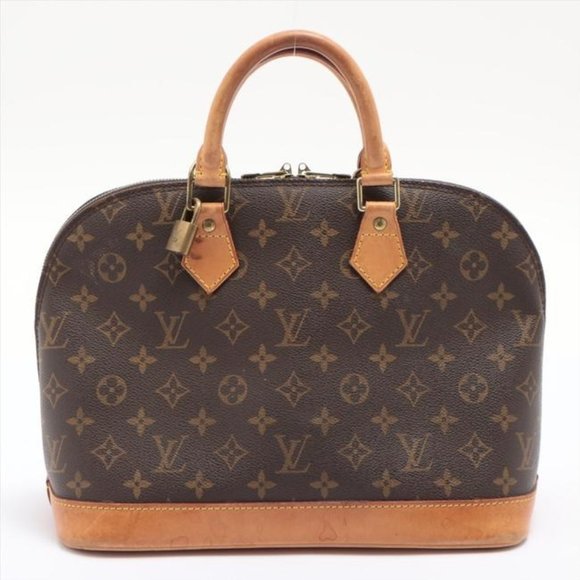 Louis Vuitton Alma Pm With Lock Brown Monogram Canvas Weekendtravel Bag - Picture 1 of 12